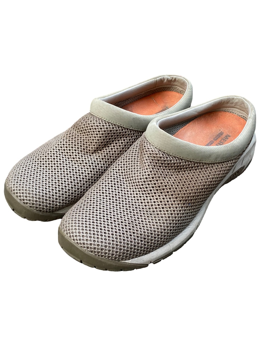 Merrell Encore Breeze tan mesh slip-on lightweight clogs women’s size 8.5